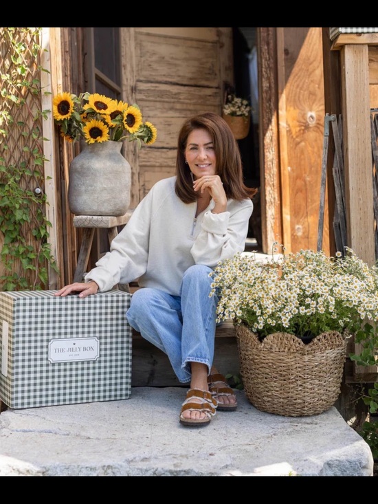 Brunette The Label Tops - Brunette the Label - Jilly Box Quarter-Zip Pullover Sweater - Oatmeal - BNWT